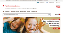 Desktop Screenshot of familienratgeber.de